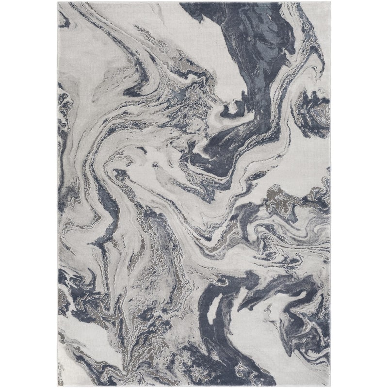 Livabliss Tibetan Modern Swirl Area Rug