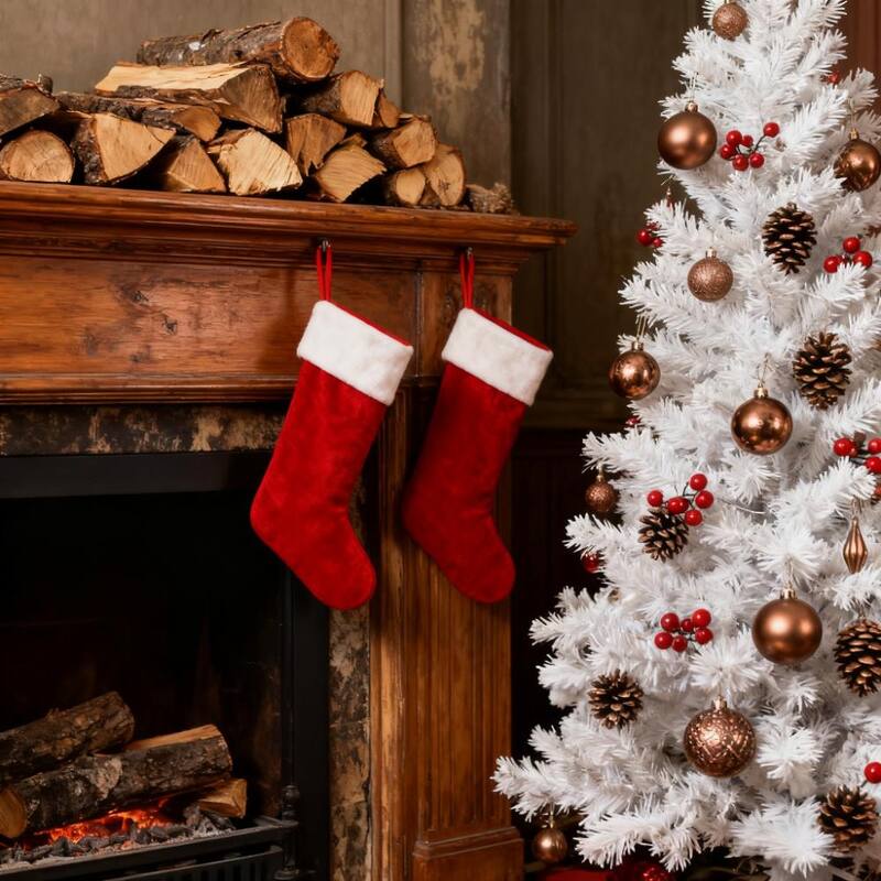 Slim Xmas Tree,Artificial Pencil Christmas Tree,with 499 Realistic Branch Tips and Plastic Stand - White