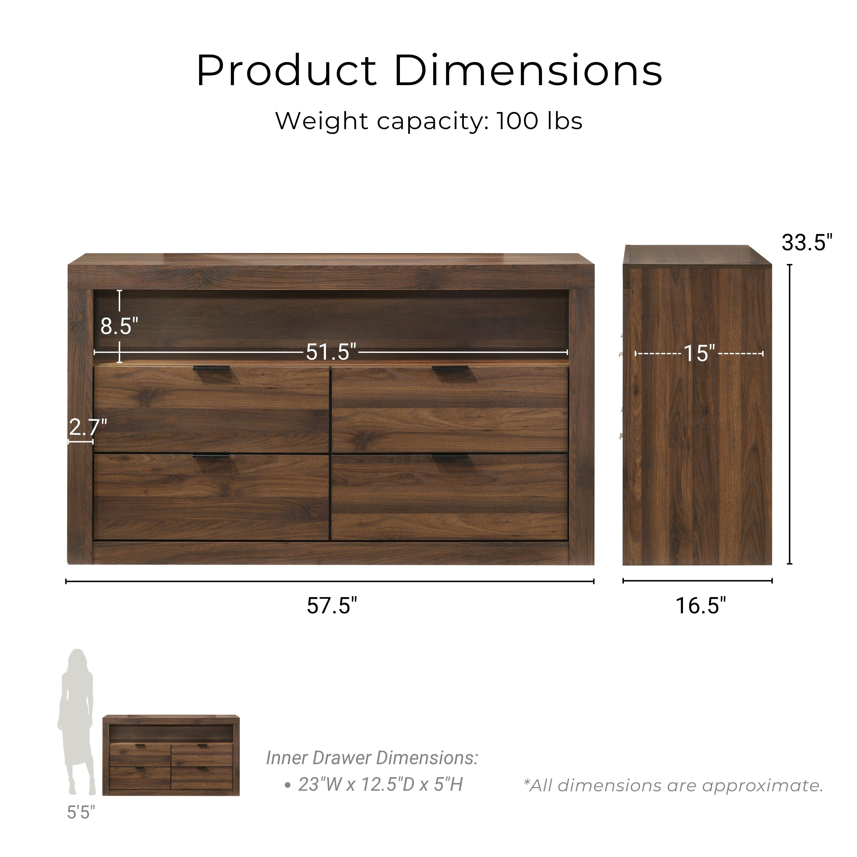all modern dresser AllModern Williams 7-Drawer & Reviews lined top compartments to safely store delicate items Walter 6 - Drawer Dresser