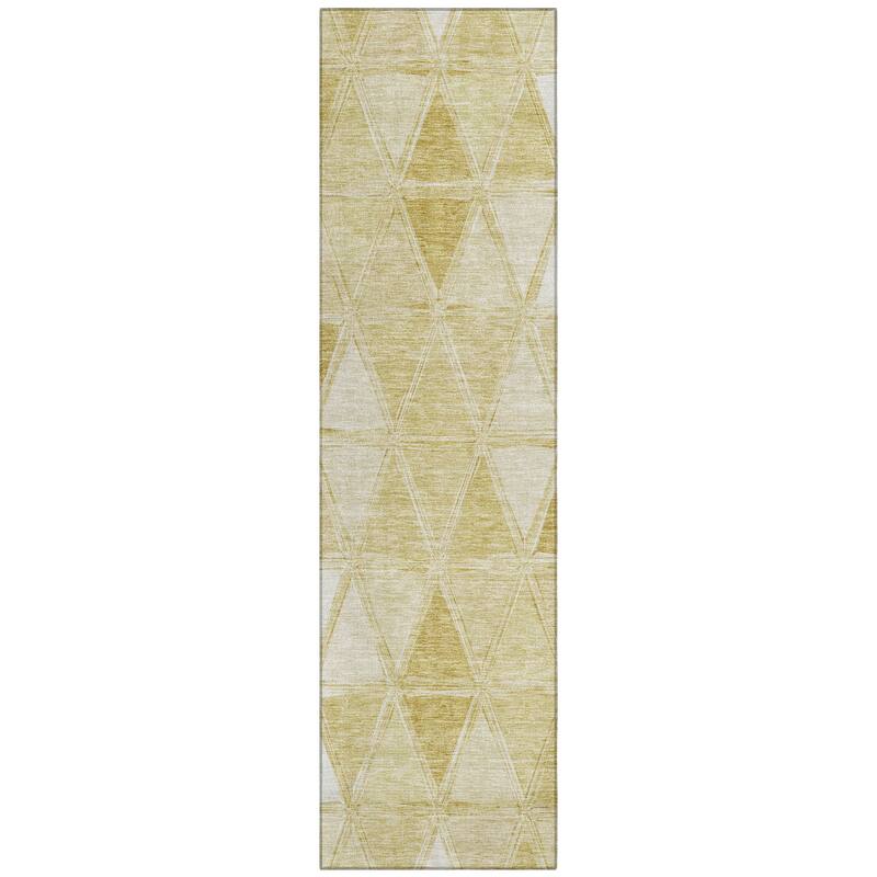 Machine Washable Indoor/ Outdoor Chantille Modern Diamonds Rug