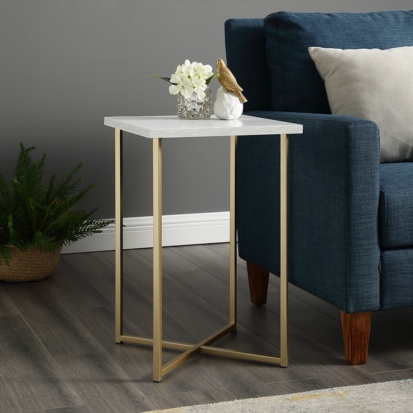 Silver Orchid Ipsen Square Side Table