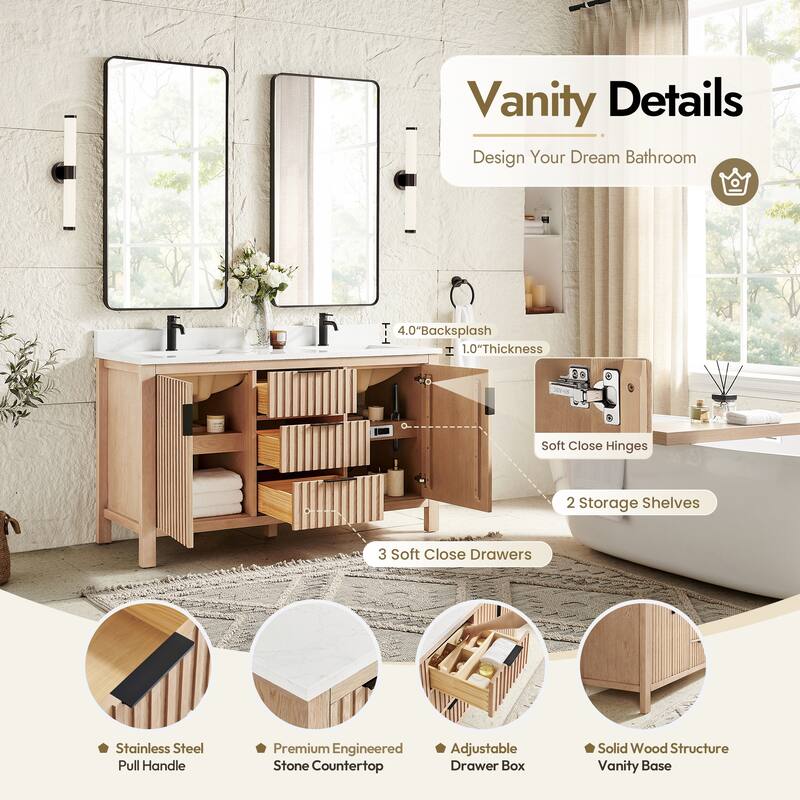 Shenzhen Bath Vanity with Composite Stone Top without Mirror