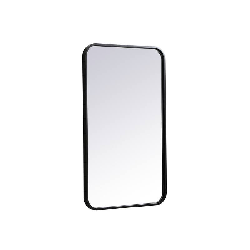 Ezra Soft Corner Metal Rectangular Mirror