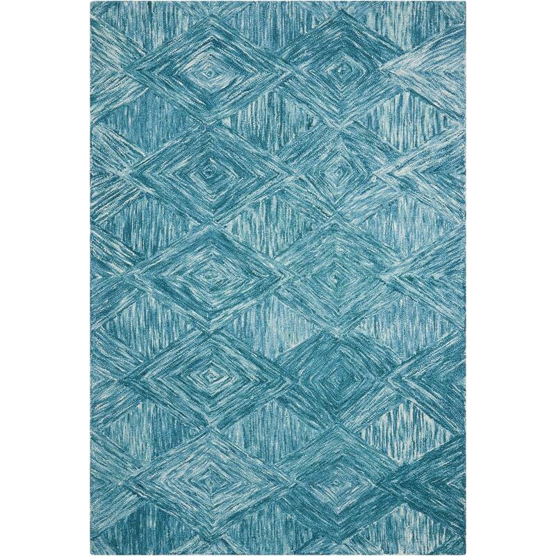 Ciyey Power Loomed Geometric Modern Soft Area Rug By HomeRoots - 90' X '60' X '0.5
