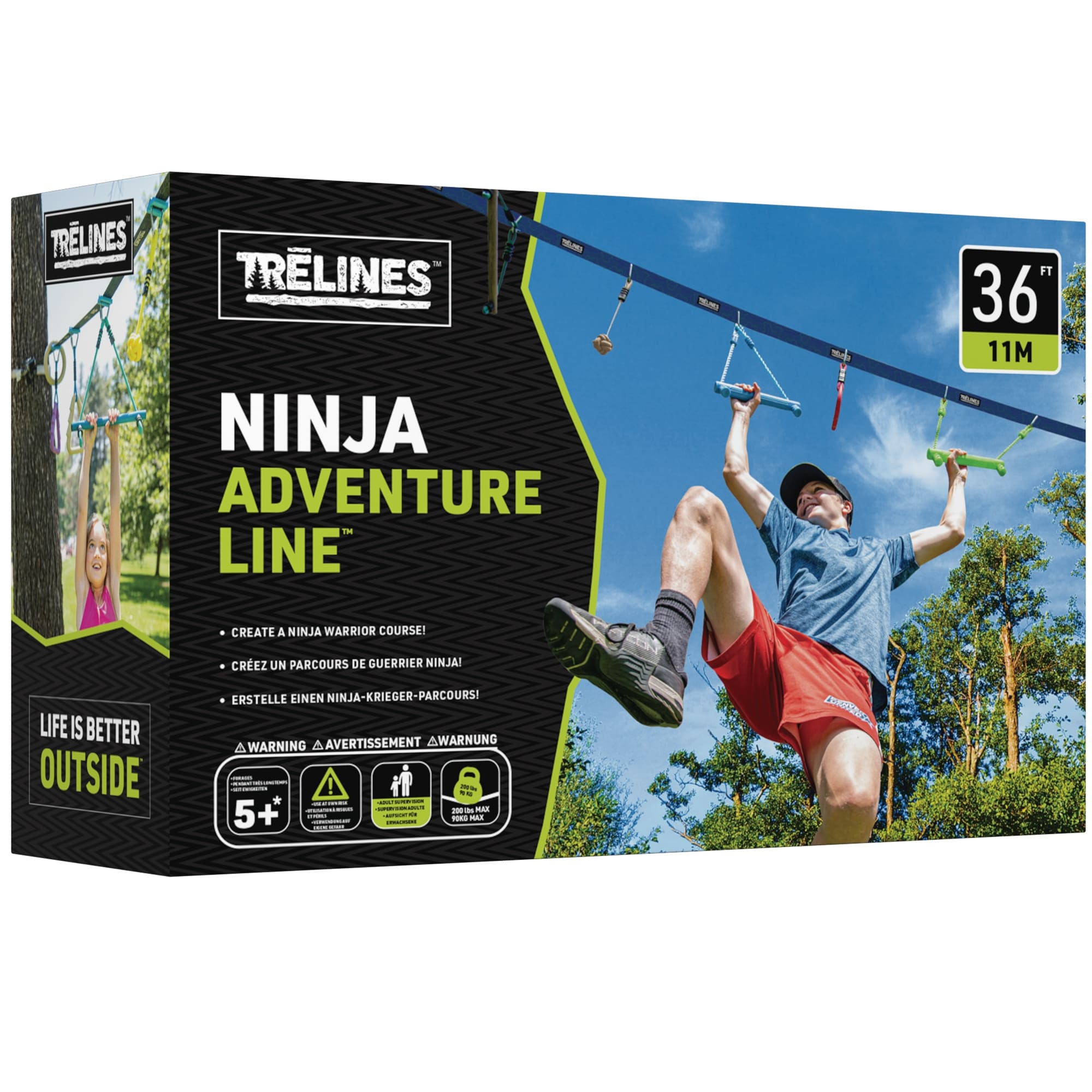 Hape: Trelines - Adventure Line - Ninja 36ft, 250lb Capacity
