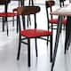 Option Walnut Wood Back/Red Vinyl Seat