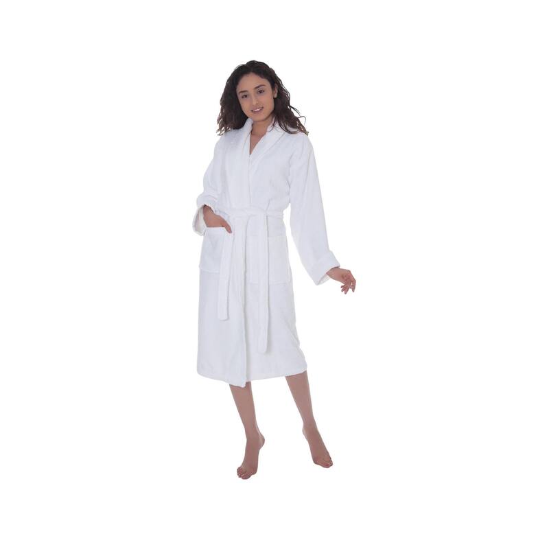 Ozan Premium Home Serene Collection 100% Turkish Cotton Unisex Terry Cloth Bathrobe