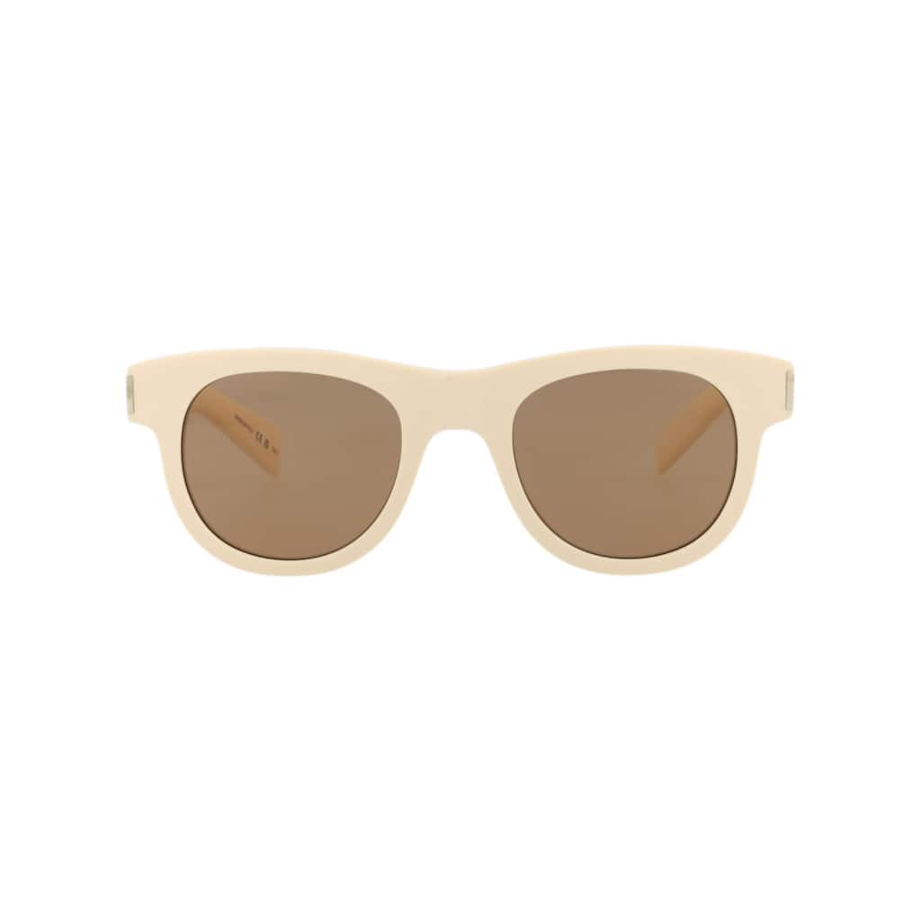 Saint Laurent Round-Frame Recycled Acetate Sunglasses