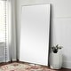 preview thumbnail 4 of 11, Modern Glam Large Full-length Floor Wall Mirror 59x35 - Sand Silver
