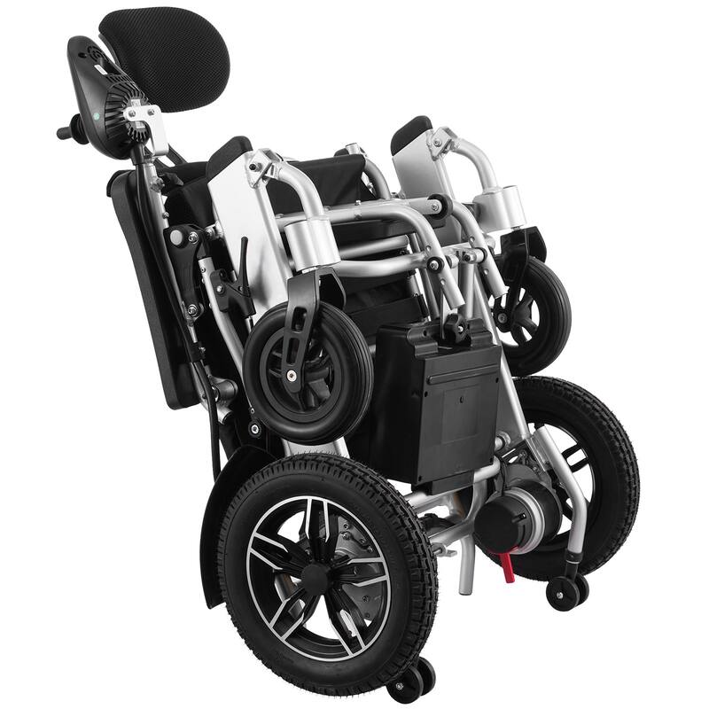 Electric Wheelchair for Adults Seniors, 300 lbs Weight Capacity, 20 in Width Lightweight Foldable Motorized Power Wheelchairs - Black