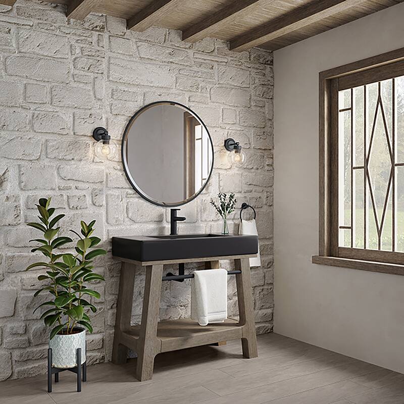 James Martin Vanities Auburn 36" Sink Console, Weathered Timber