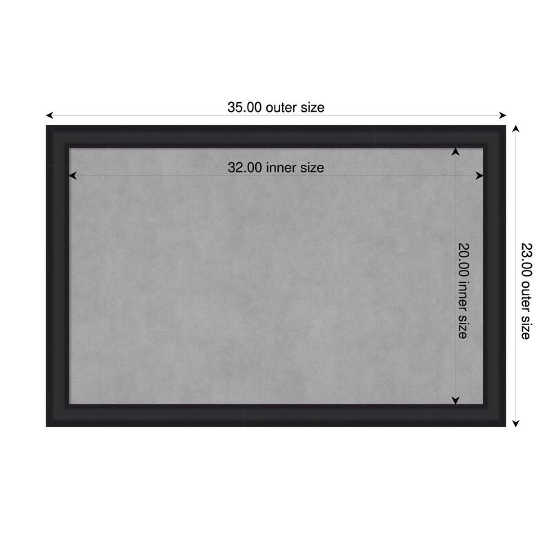 Amanti Art Oliver Black Narrow Framed - 35 x 23 in - Oliver Black Narrow