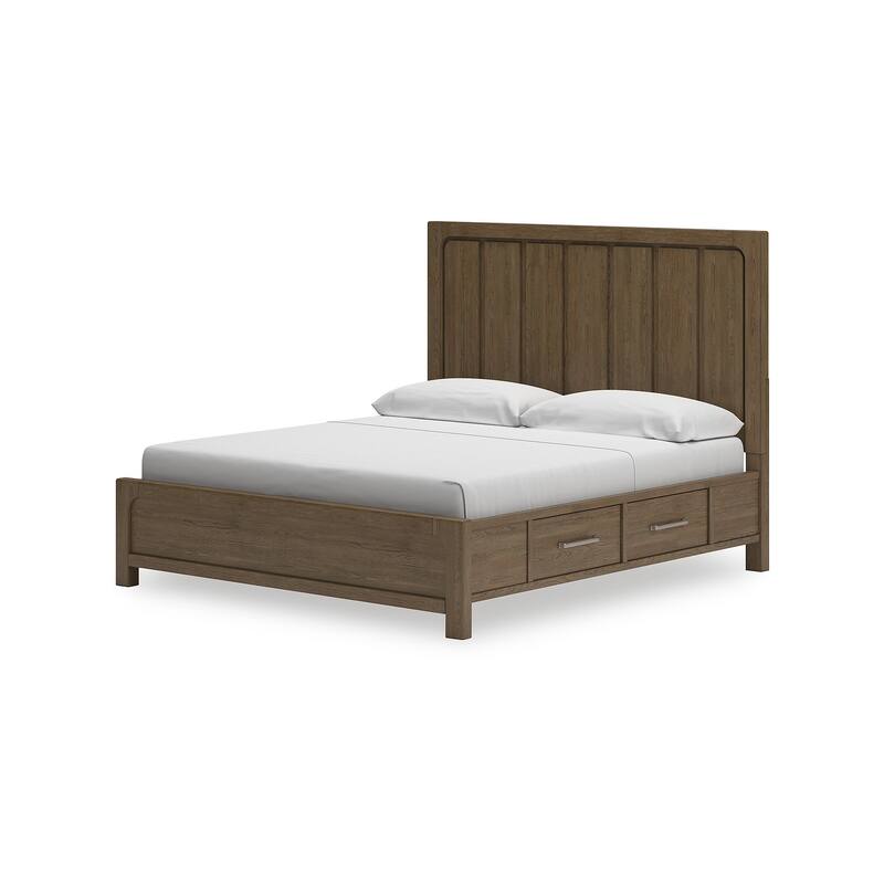 Signature Design by Ashley Cabalynn Brown Panel Bed with Storage