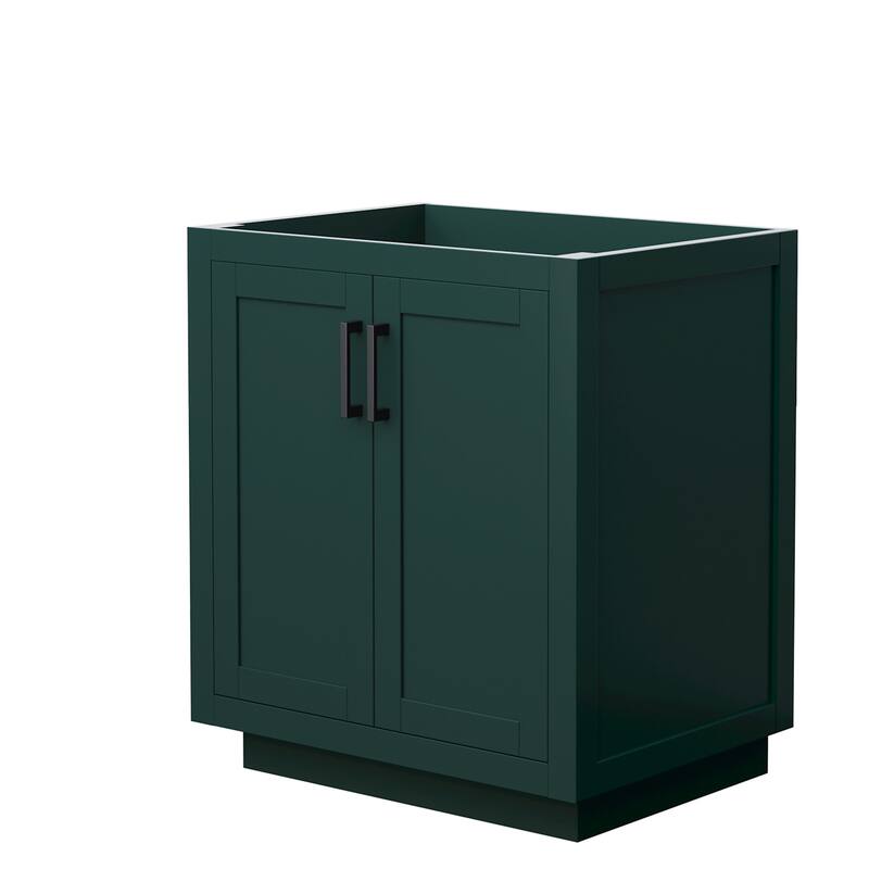 Wyndham Collection WCF2929-30S-CX-MXX Miranda 30" Single Free Standing - Green / Matte Black Hardware
