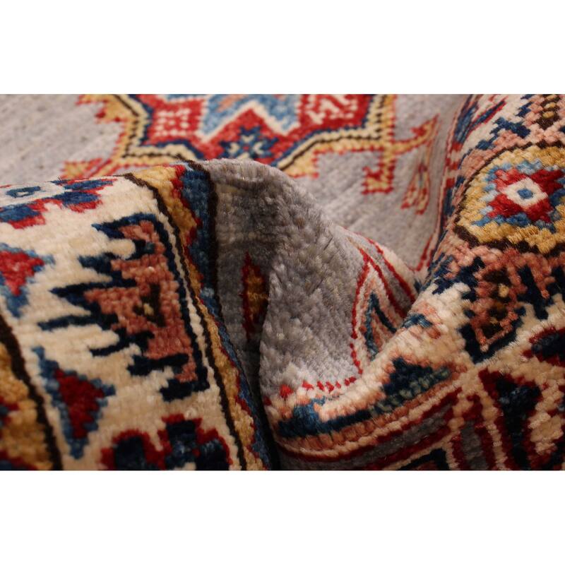 ECARPETGALLERY Hand-knotted Aryana Grey Wool Rug - 2'0 x 6'1