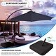 preview thumbnail 15 of 34, 10 ft.Aluminum Curvy Cantilever Offset Hanging Patio Umbrella With Sandbag Base