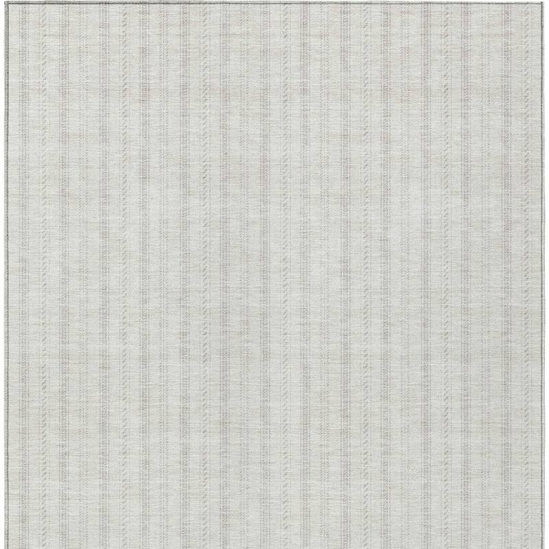 HomeRoots Striped Transitional Rectangle Outdoor Rug