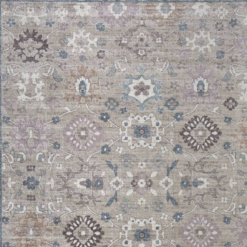 HomeRoots Floral Bohemian Rectangle Area Rug