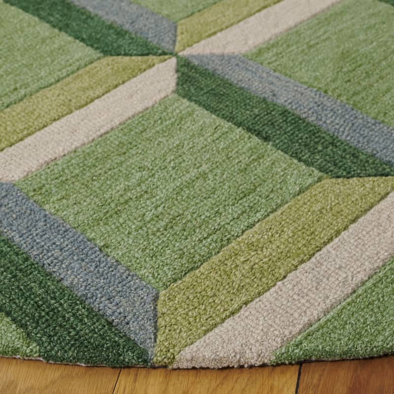 SAFAVIEH Handmade Genre Hikariko Mid-Century Modern Wool Rug