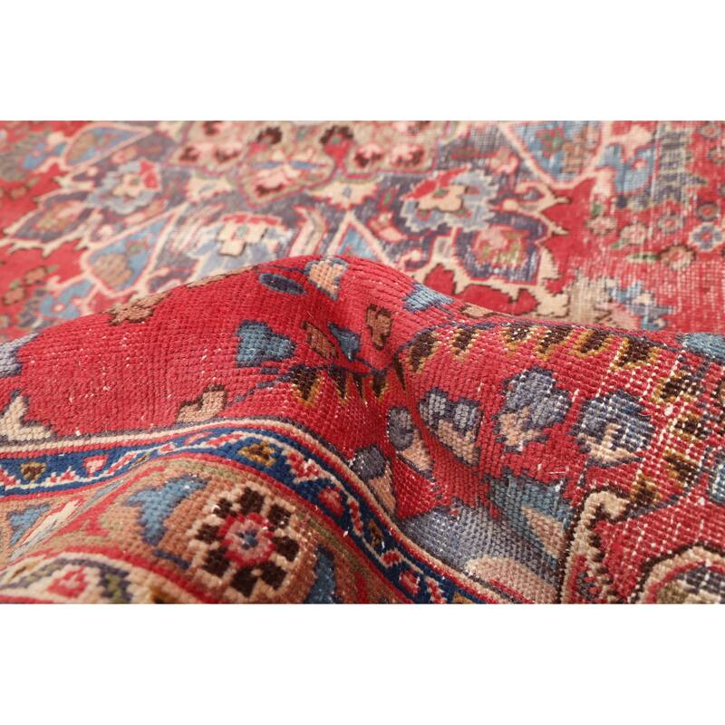 ECARPETGALLERY Hand-knotted Antalya Vintage Red Wool Rug - 7'10 x 11'0