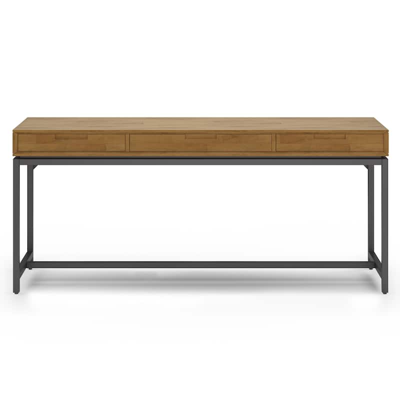 WYNDENHALL Devlin SOLID WOOD Industrial 72 inch Wide Wide Desk