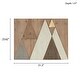 preview thumbnail 6 of 4, Unframed Layered Triangles Wood Wall Decor, Modern Dimensional Art Piece, Natural Wood Wall Art, 31.5 in. x 23.62 in.