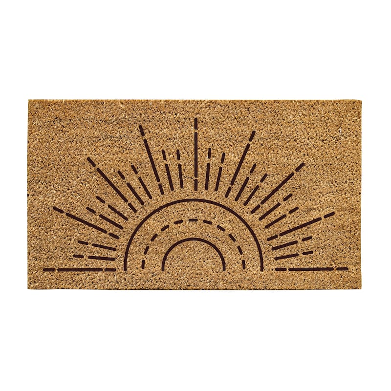 30 in. x 18 in. Sun Ray Natural Coir Mat, 30"Lx18"H