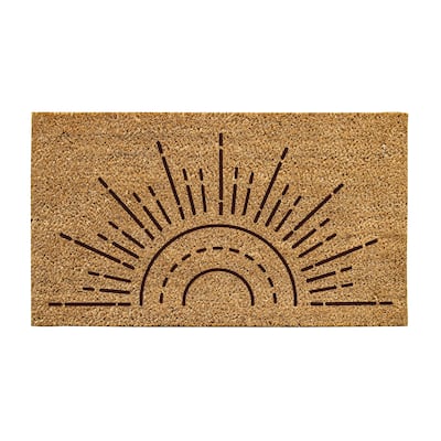 30 in. x 18 in. Sun Ray Natural Coir Mat, 30"Lx18"H