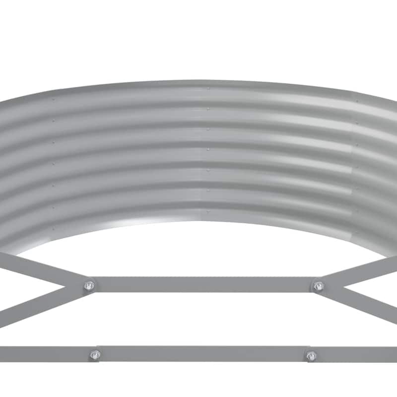 vidaXL Garden Raised Bed Patio Outdoor Raised Planter Box Powder-coated Steel