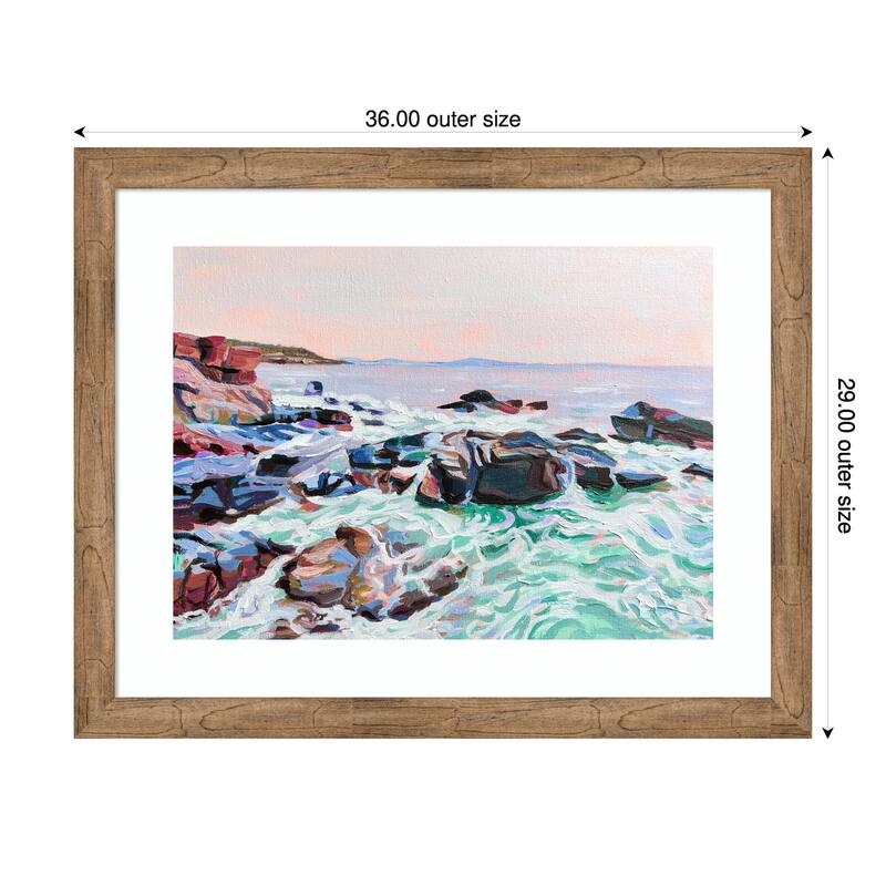 Thunder Hole by Pauline Wegman Wood Framed Wall Art Print