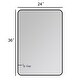 preview thumbnail 4 of 31, Mirror Trend Round Flat Metal-framed Wall Mirror