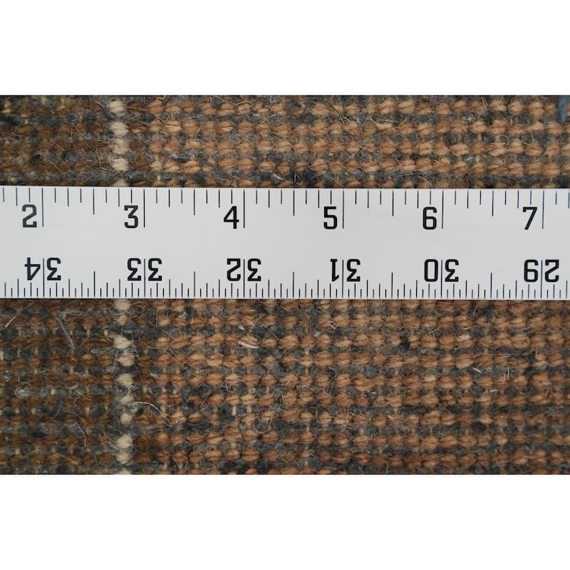 Hand Knotted Oriental 100% Wool Carpet Modern Solid Beige & Ivories Gabbeh Area Rug - 10' 4'' X 8' 2''