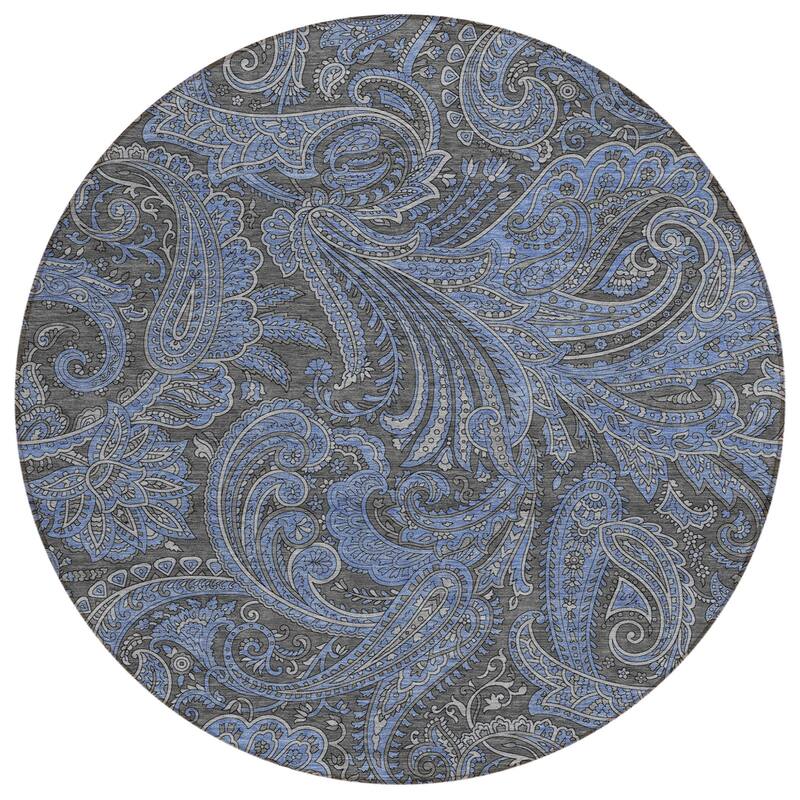 HomeRoots Paisley Transitional Rectangle Outdoor Rug