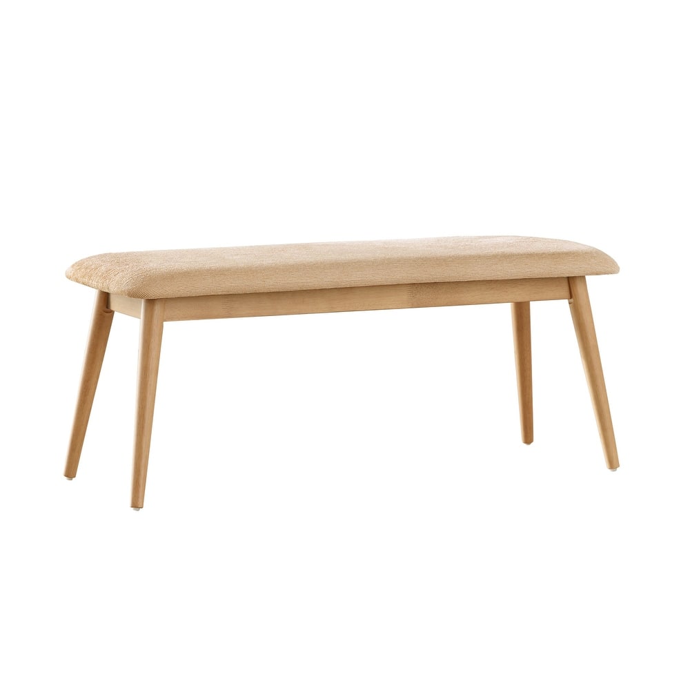 Norwegian Danish Modern Tapered Upholstered Dining Bench iNSPIRE Q Modern