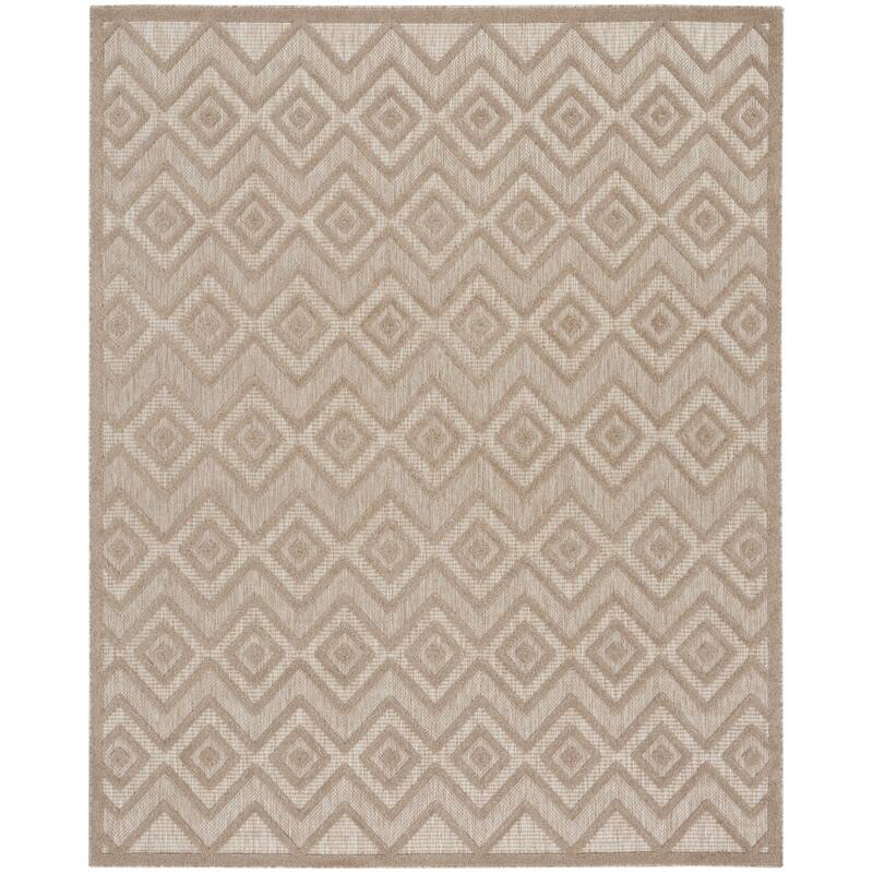 HomeRoots Contemporary Rectangle Outdoor Rug - 7' X 10'
