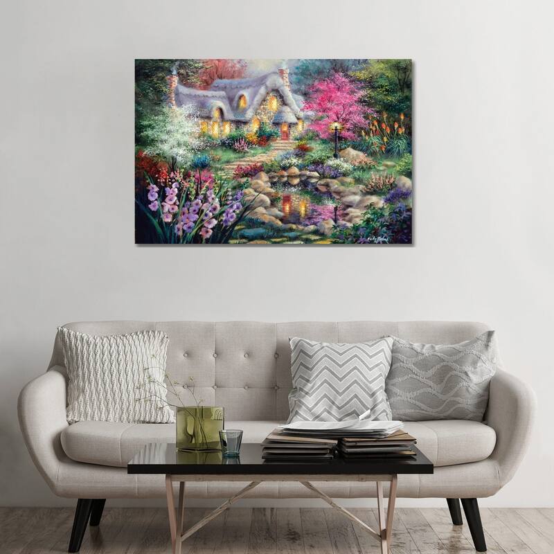 iCanvas "Cottage Pond" by Nicky Boehme Canvas Print - 32x48x1.5