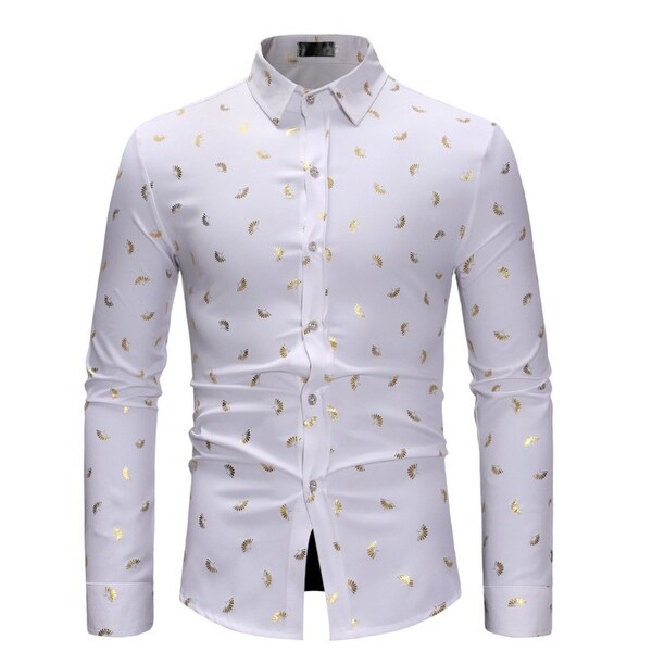 mens floral slim fit shirt