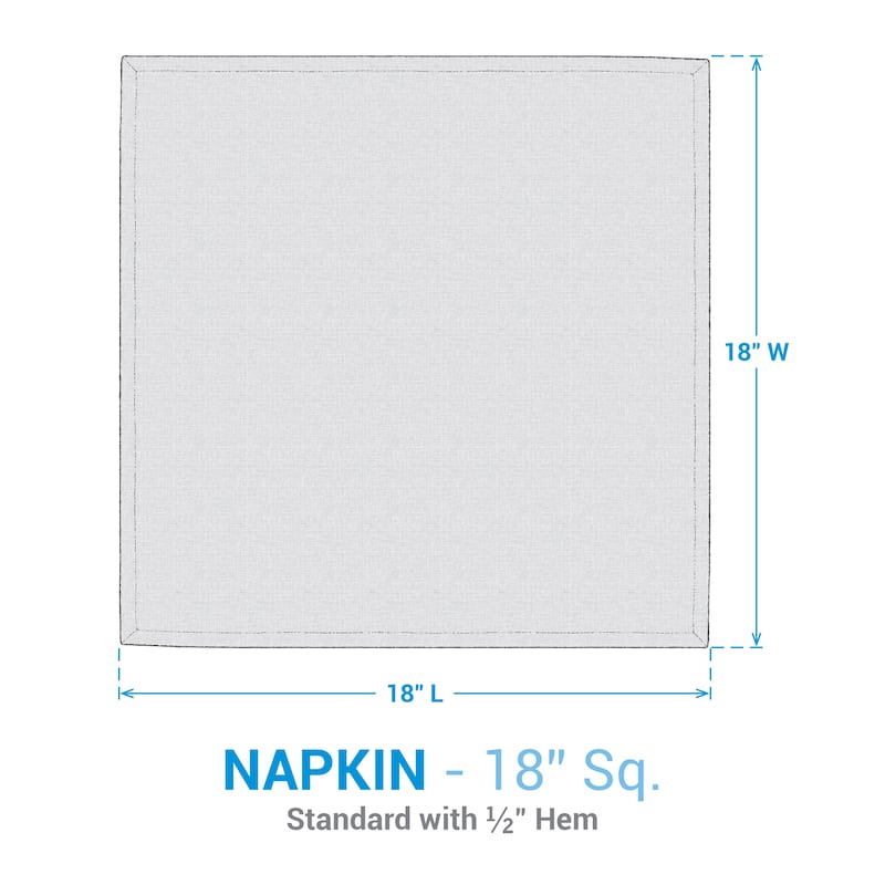 Park Designs Off-White Refined Rustic Napkin Set of 4 - 18" x 18"