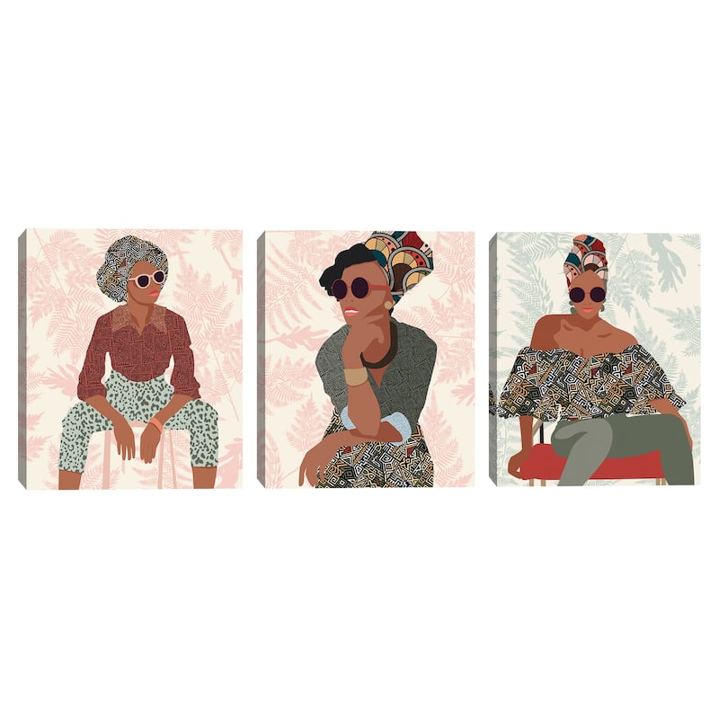 Pattern Panache I-III Canvas Art Prints