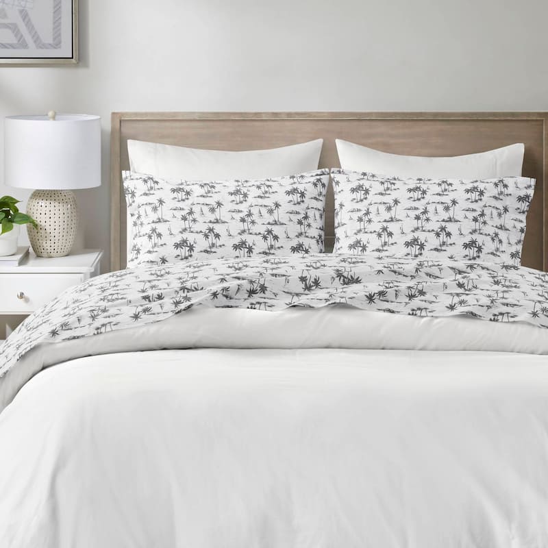Madison Park Essentials 200 Thread Count Printed Cotton Sheet Set