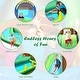 preview thumbnail 8 of 18, Inflatable Waterslide Bounce House Climbing Wall without Blower - Green, Yellow and Blue - 145" x 120"x 91" (L×W×H)