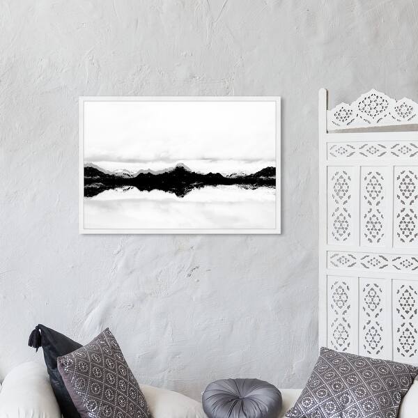 Oliver Gal Stood Still Black Nature And Landscape Framed Wall Art Prints Mountains Black White Overstock 31287629