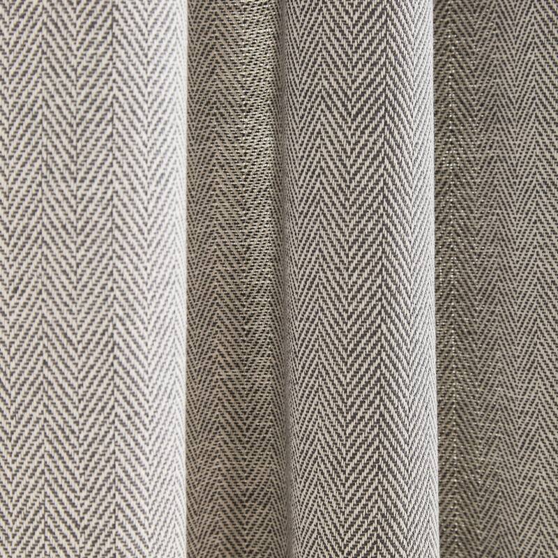 Peri Home Herringbone Curtain Panel Pair