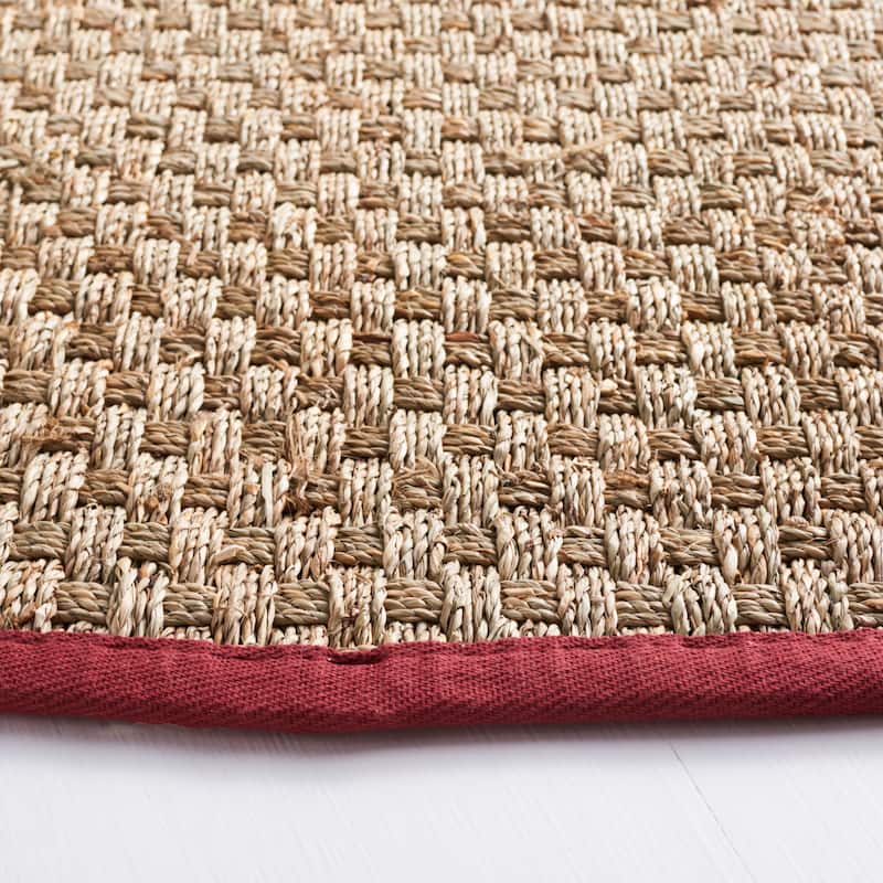 SAFAVIEH Natural Fiber Marina Basketweave Seagrass Rug