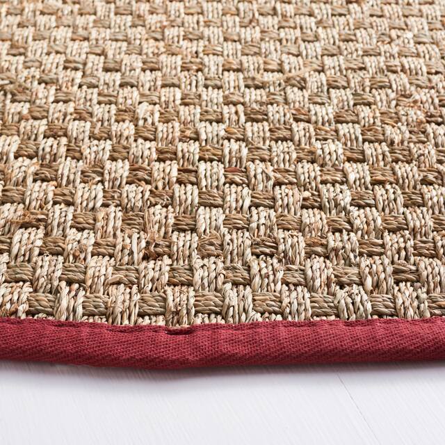 SAFAVIEH Natural Fiber Marina Basketweave Seagrass Rug