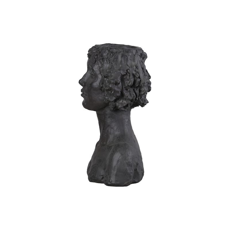 Graceful Muse Classic Lady Head Plant Stand Statue