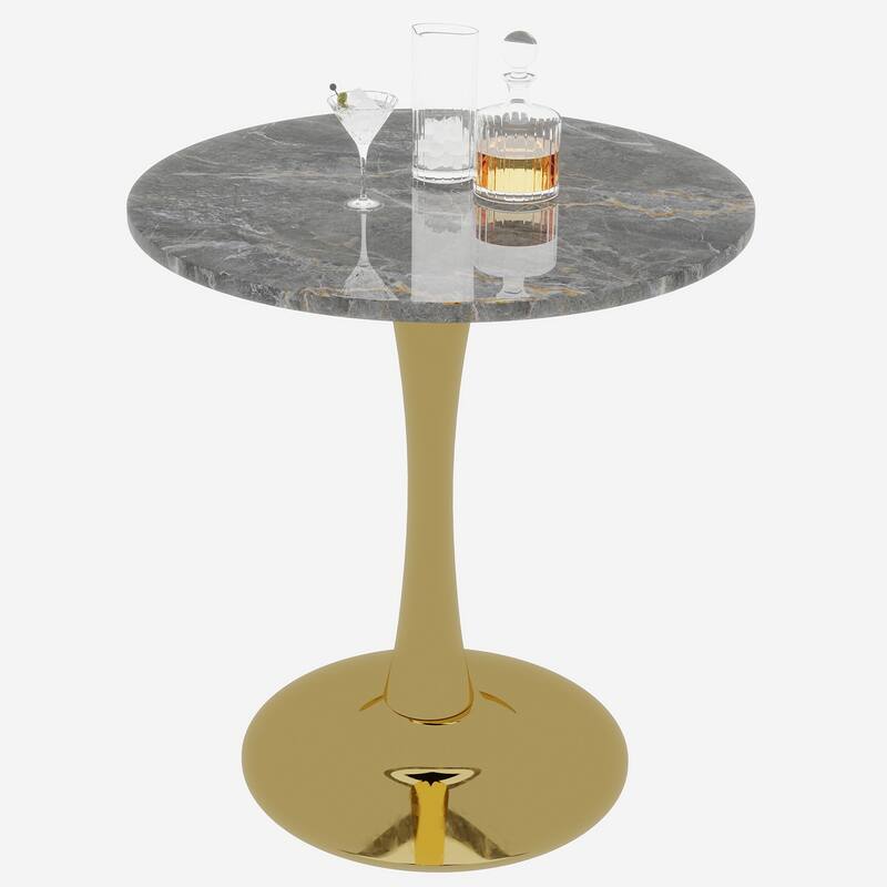 Mid-century modern style dining table accommodates 2 or 4 people