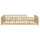 preview thumbnail 8 of 31, Twin Size Floor Platform Bed with Built-in Book Storage Rack