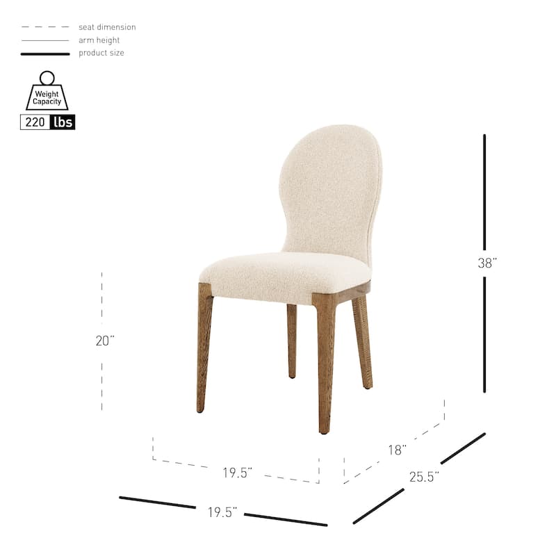 NPD Furniture Eldoris Dining Side Chair (Set of 2)