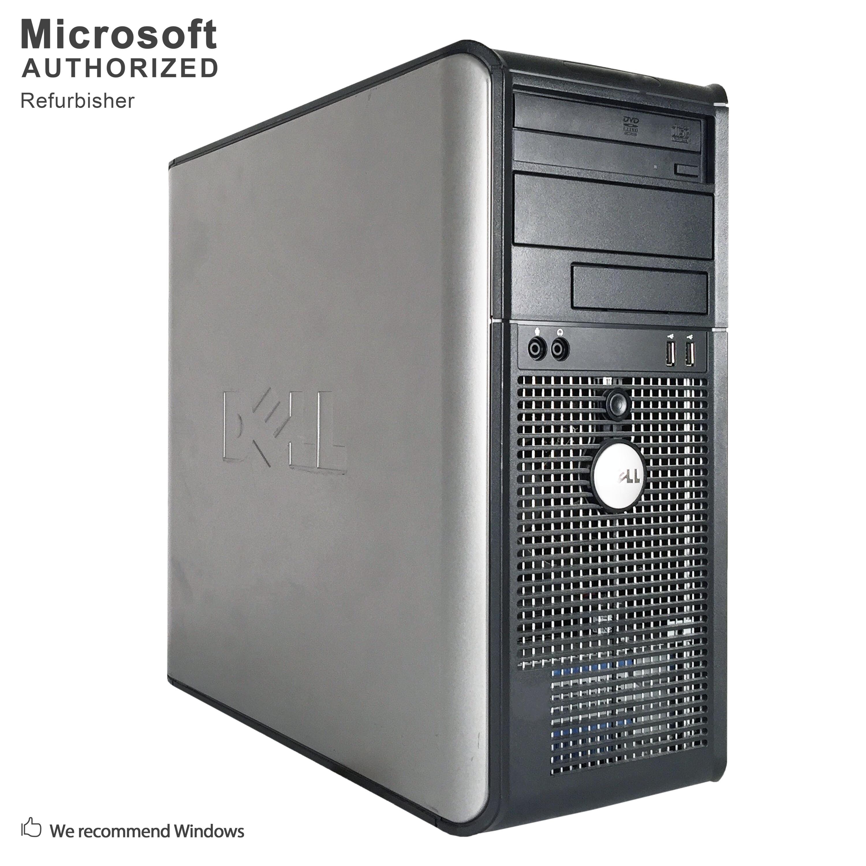 Shop For Dell Optiplex 760 Computer Tower Intel Core 2 Quad Q6600 2 4g 4gb Ddr2 1tb Windows 10 Pro 1 Year Warranty Refurbished Silver Get Free Delivery On Everything At Overstock Your Online Computers Tablets Store Get 5 In